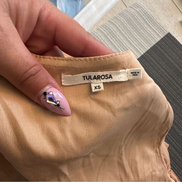 Stunning NWT tularosa coraline neon rose crochet boho maxi dress Sz XS - Picture 5 of 11